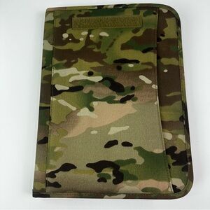 Mercury Tactical Gear Zippered Multi Camo Padfolio Binder Card Slots, Name Strip